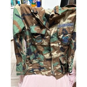 BDU Blouse Summer Woodland Air Force Medium Long Good Condition